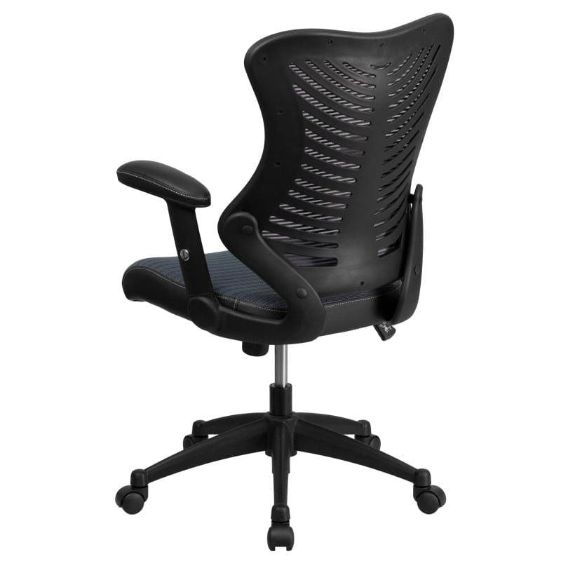 Kale High Back Designer Gray Mesh Executive Swivel Ergonomic Office Chair with Adjustable Arms